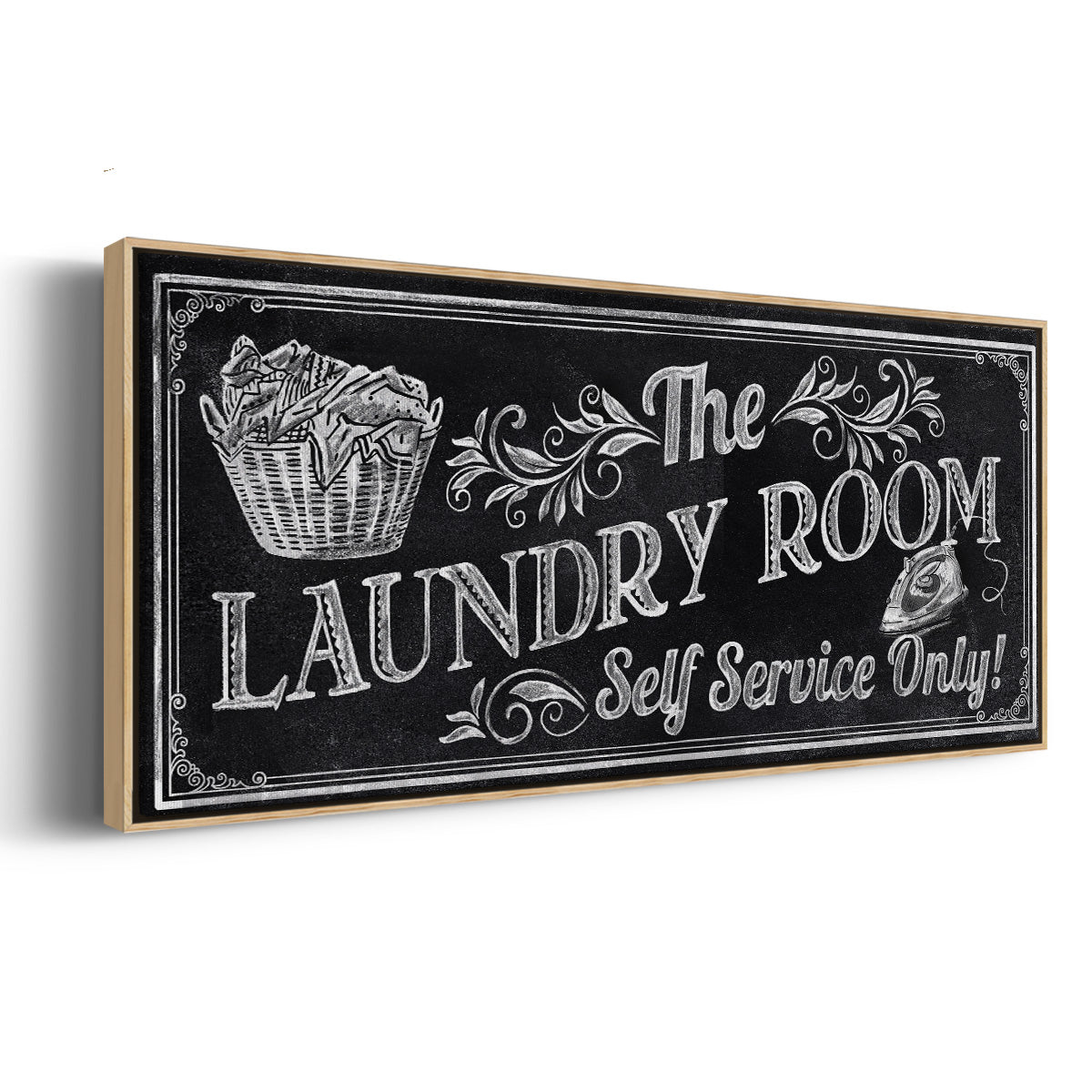 Self Service - Floater Framed Canvas Print