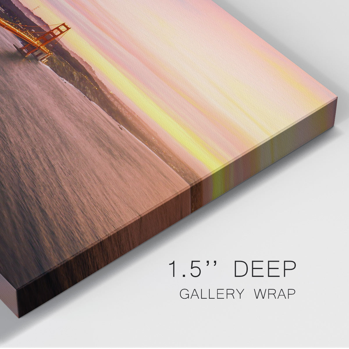 The Golden Gate Bridge at Sunset - Canvas Art Print