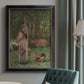 Realist genre scene of a milkmaid by Winslow Homer in an {frame_style_descriptor} displayed in a neutral interior setting.