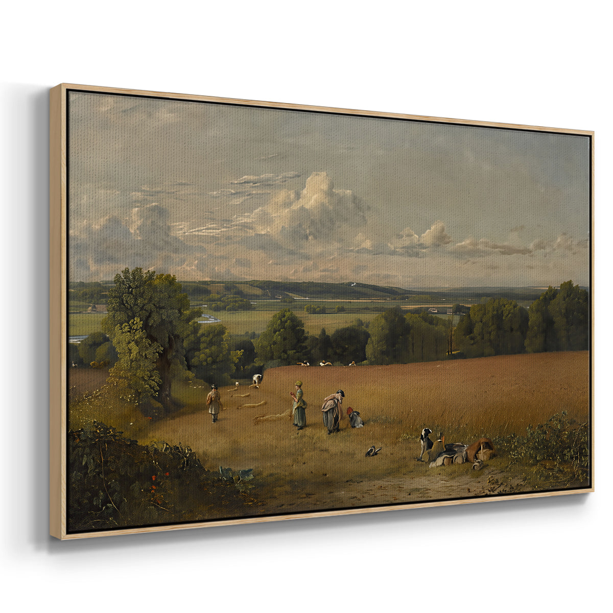 The Wheat Field, 1816 - Floater Framed Canvas Print