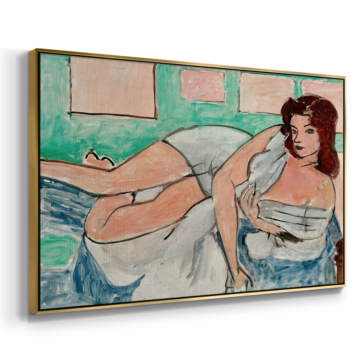 Nude in a Bathrobe (Nu au peignoir), 1941 - Floater Framed Canvas Print