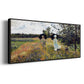 The Promenade Near Argenteuil, 1875 - Floater Framed Canvas Print