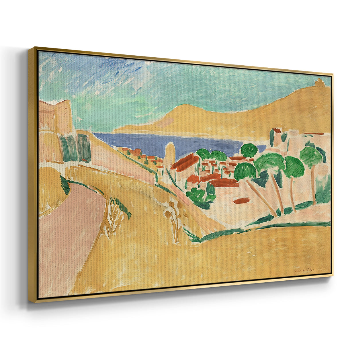 Collioure in August, c. 1911 - Floater Framed Canvas Print