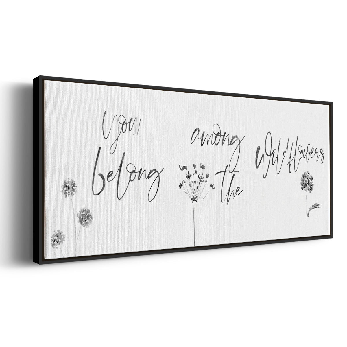Among the Wildflowers - Floater Framed Canvas Print
