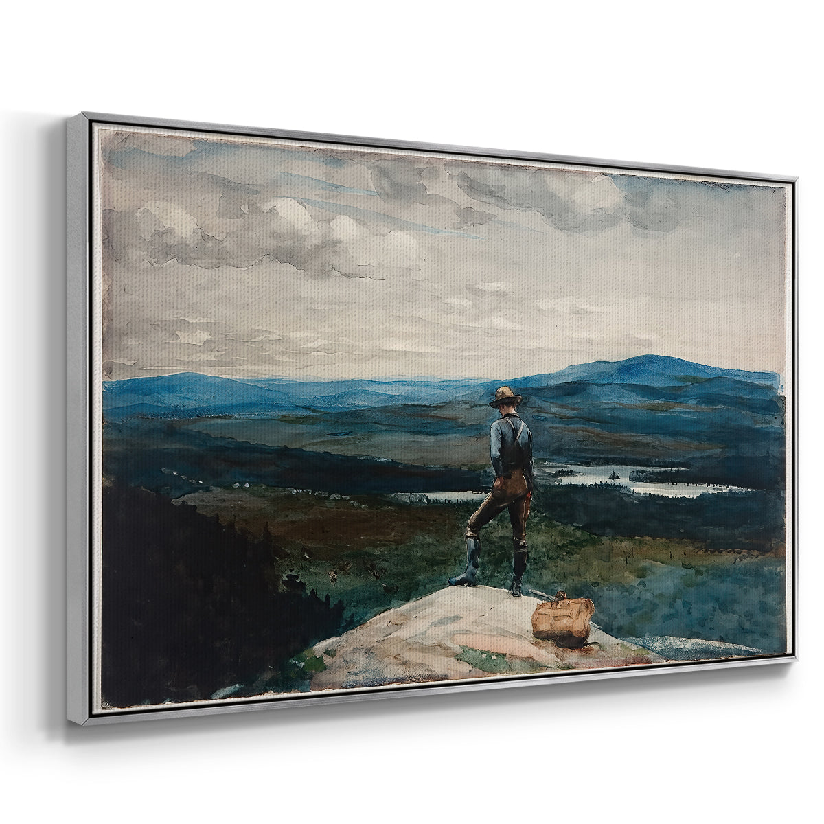 The Ranger, Adirondacks, 1882 - Floater Framed Canvas Print