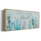 Seahorses and Coral - Floater Framed Canvas Print