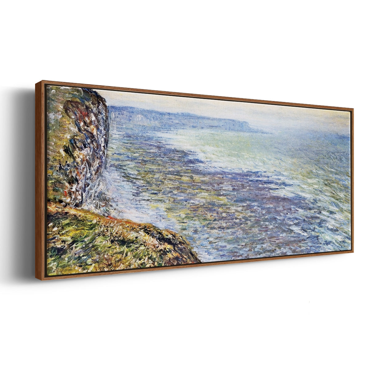 Seascape Near Fecamp, 1881 - Floater Framed Canvas Print