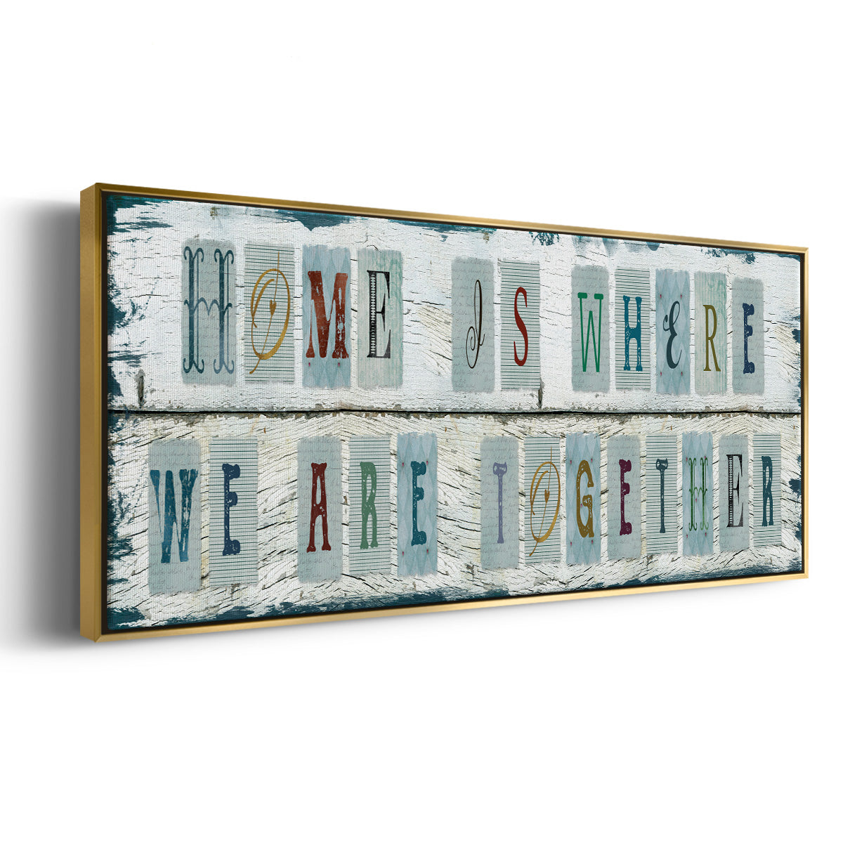 We Are Together - Floater Framed Canvas Print