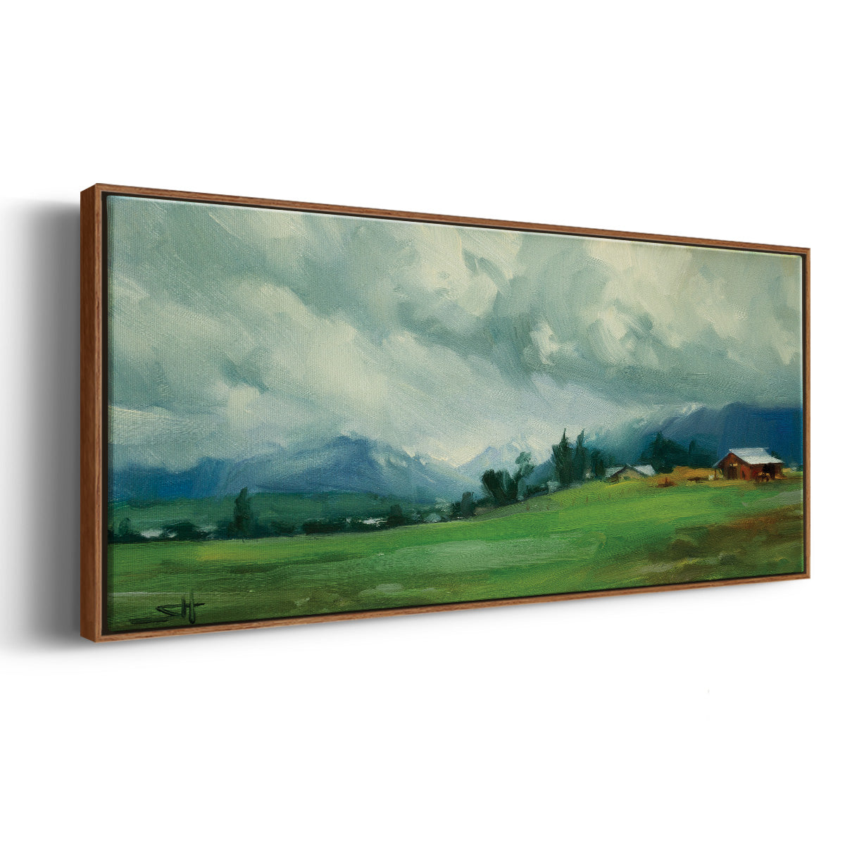 Wallowa Valley - Floater Framed Canvas Print