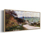 The Road at Vétheuil, 1878 - Floater Framed Canvas Print