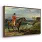John Levett Hunting at Wychnor, Staffordshire, 1818 - Floater Framed Canvas Print