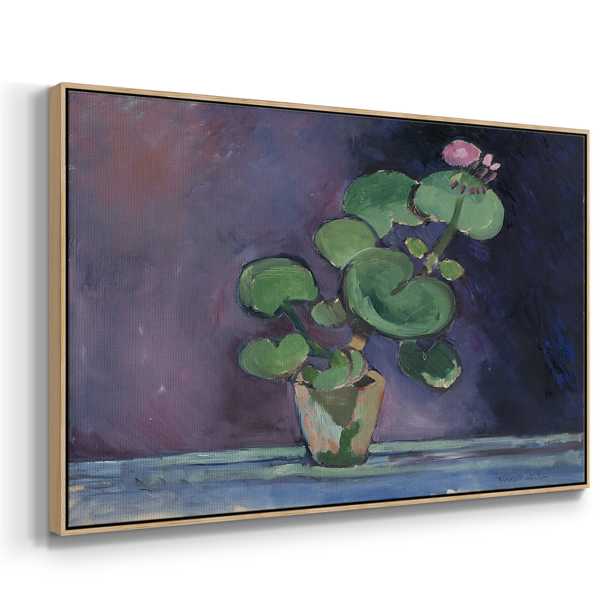 Geranium, 1909 - Floater Framed Canvas Print