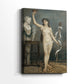 Side view of a canvas art print of a refined composition with subtle contrast and form, showing gallery-wrapped depth.
