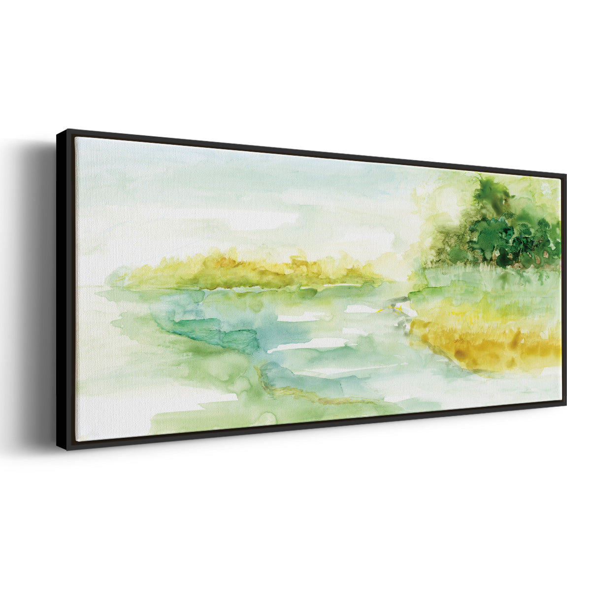 Dreamy Inlet - Floater Framed Canvas Print