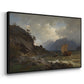 From the Western Coast of Norway, 1862 - Floater Framed Canvas Print