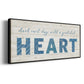 Grateful Heart - Floater Framed Canvas Print