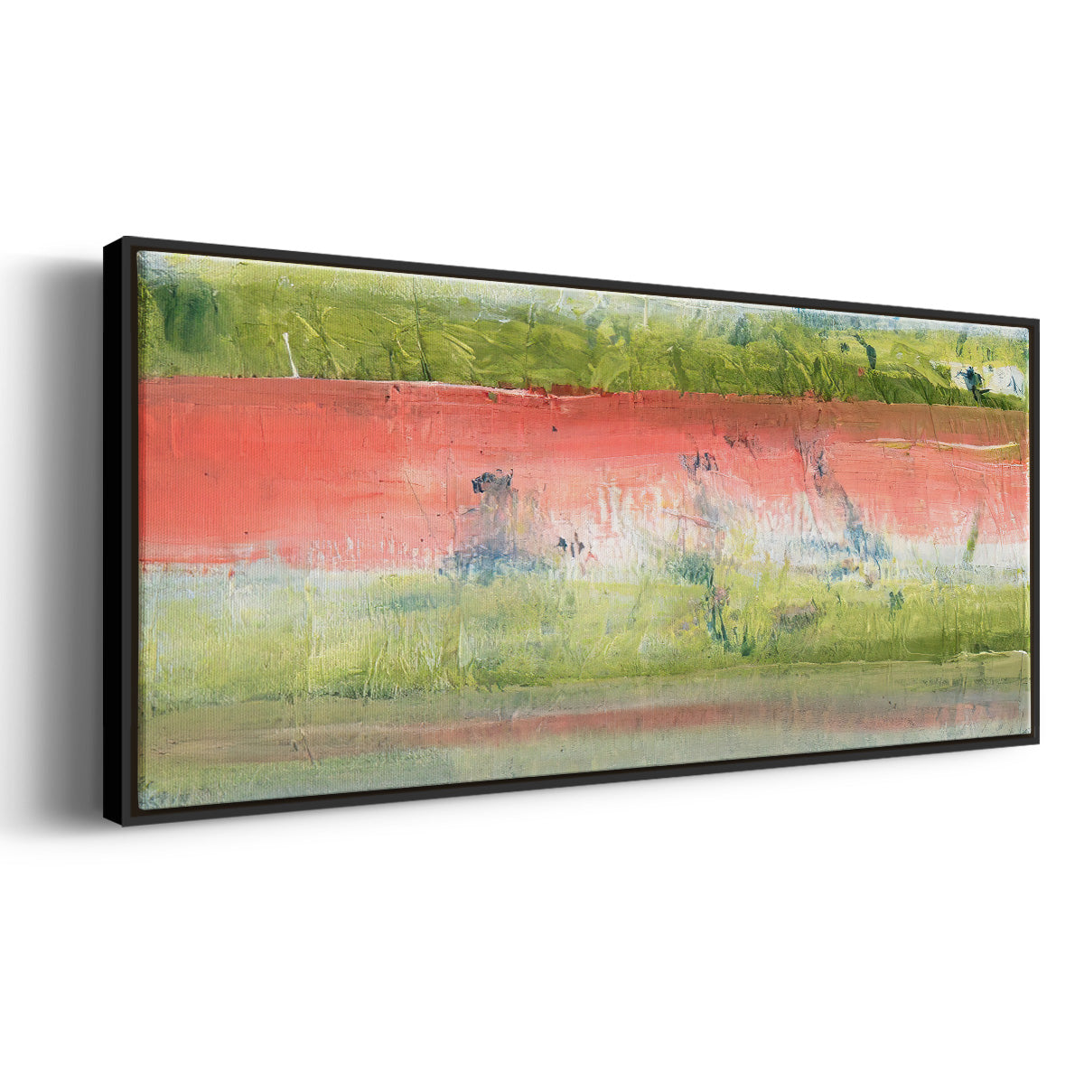 Nature's Flag I - Floater Framed Canvas Print