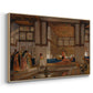 A Lady Receiving Visitors (The Reception), 1873 - Floater Framed Canvas Print