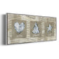 Burlap Music Ornaments - Floater Framed Canvas Print