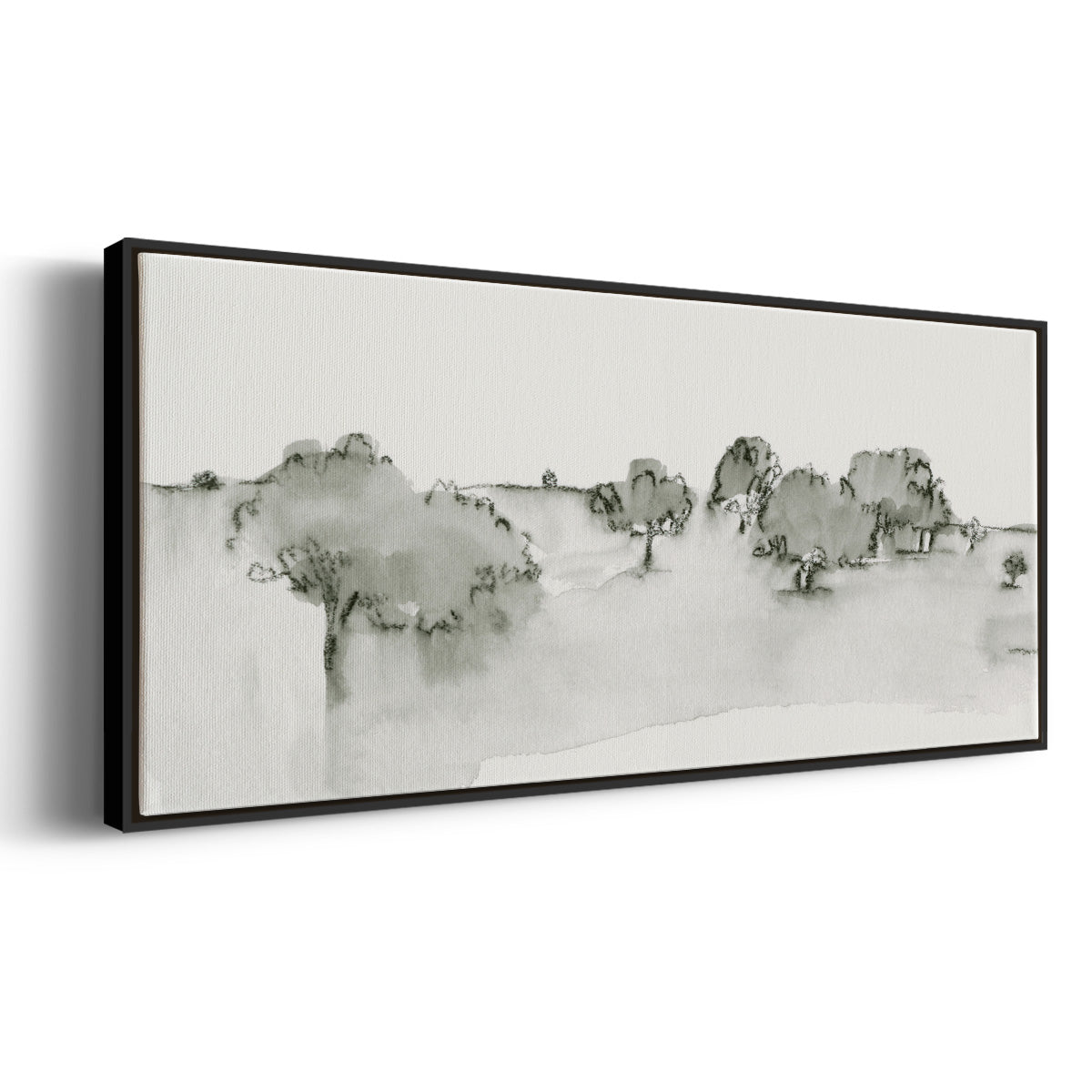 Scenic Scribble I - Floater Framed Canvas Print