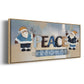 Santa Peace - Floater Framed Canvas Print