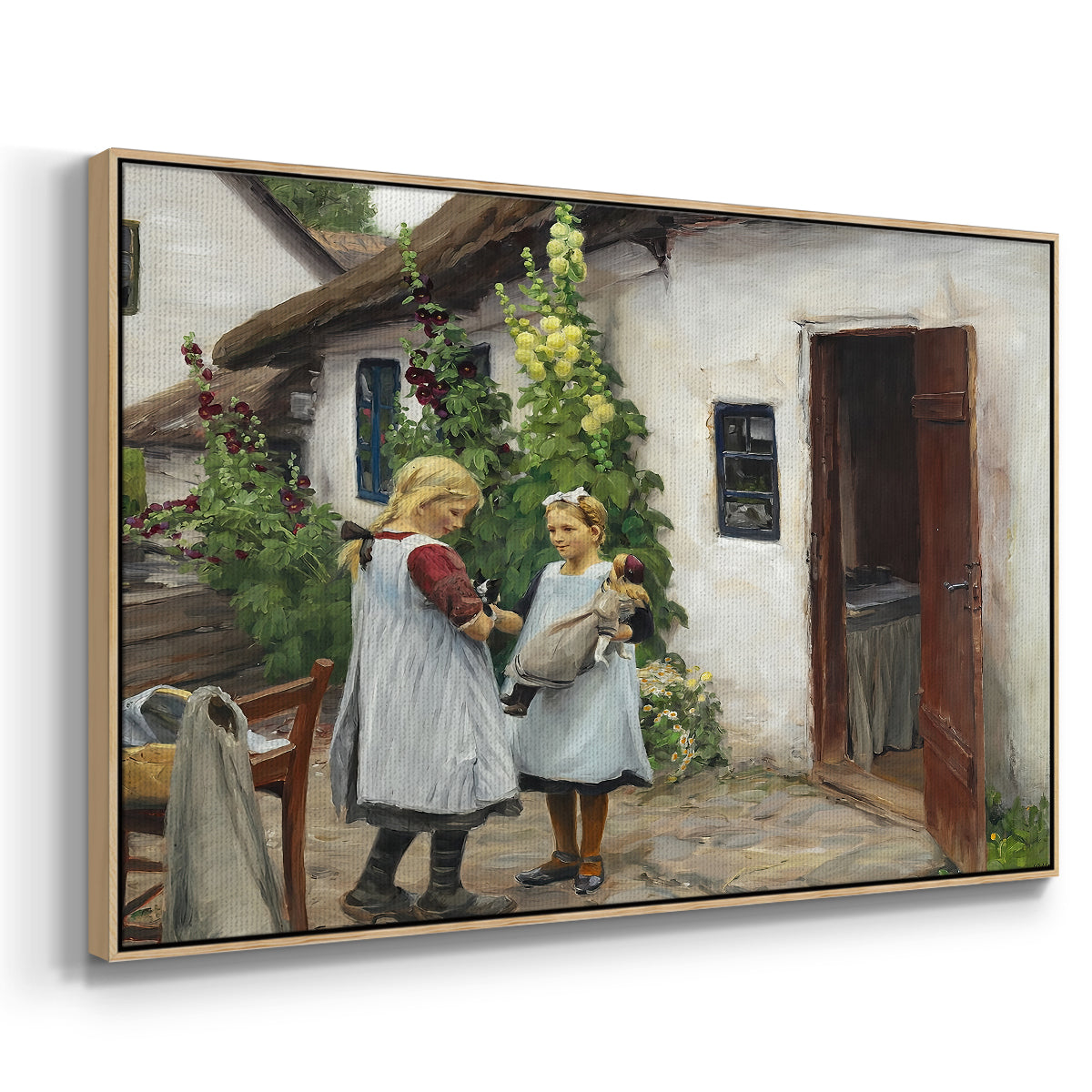 Have You Seen My Kitten?, 1914 - Floater Framed Canvas Print