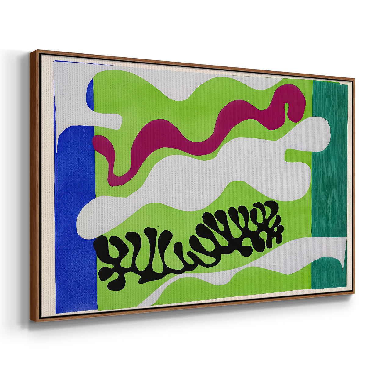 The Lagoon (Le lagon), from Jazz, 1947 - Floater Framed Canvas Print