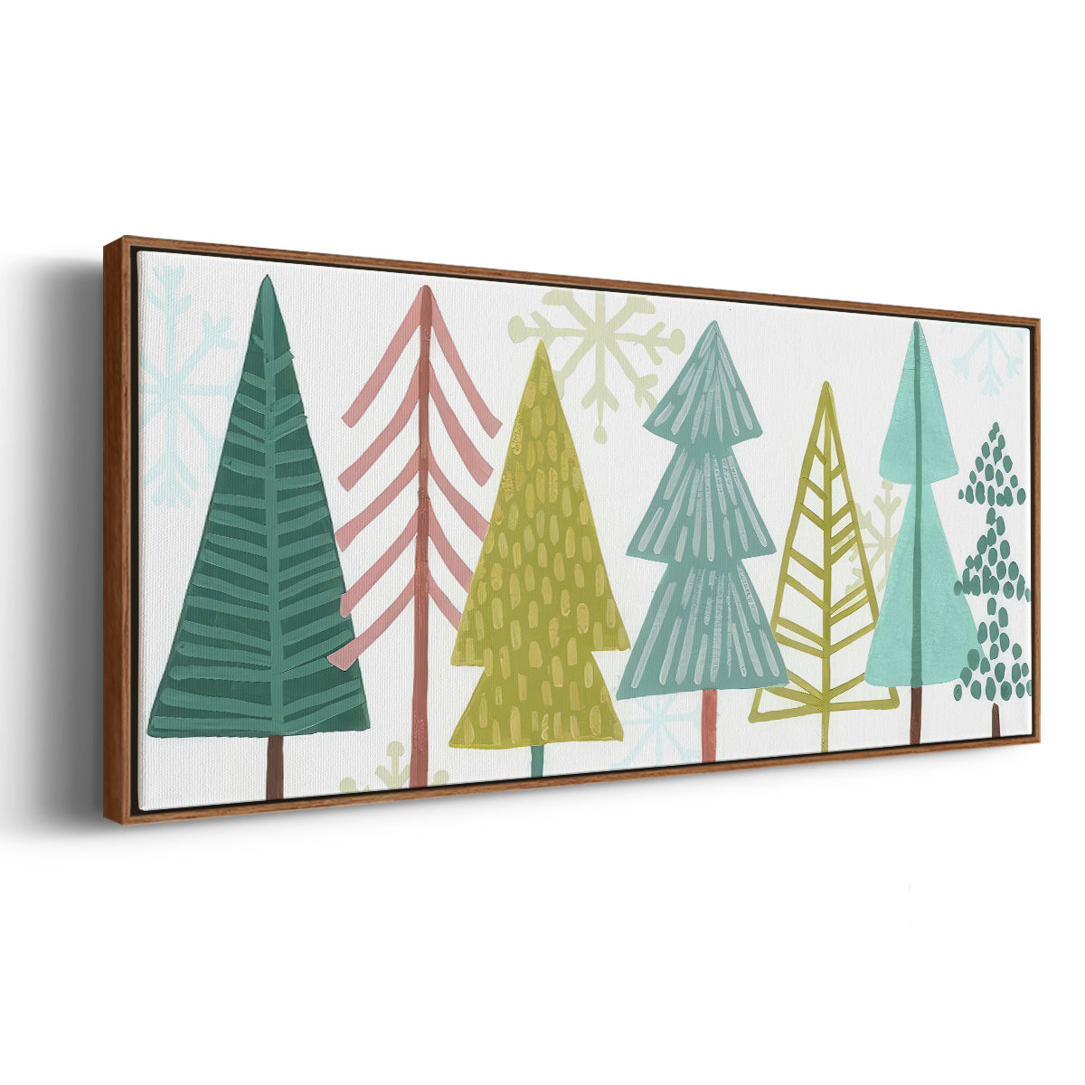 Modern Holiday Collection D - Floater Framed Canvas Print