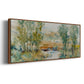 Trees on the Creek II - Floater Framed Canvas Print