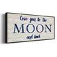Moon and Back - Floater Framed Canvas Print