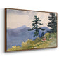 North Woods Club, Adirondacks, 1892 - Floater Framed Canvas Print