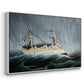 A Ship in the Storm, c. 1899 - Floater Framed Canvas Print