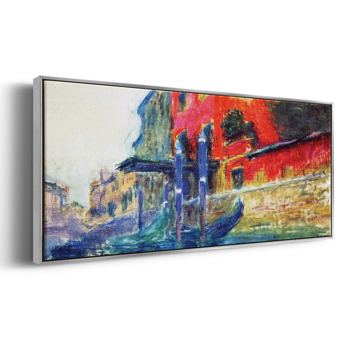 The Red House, 1908 - Floater Framed Canvas Print