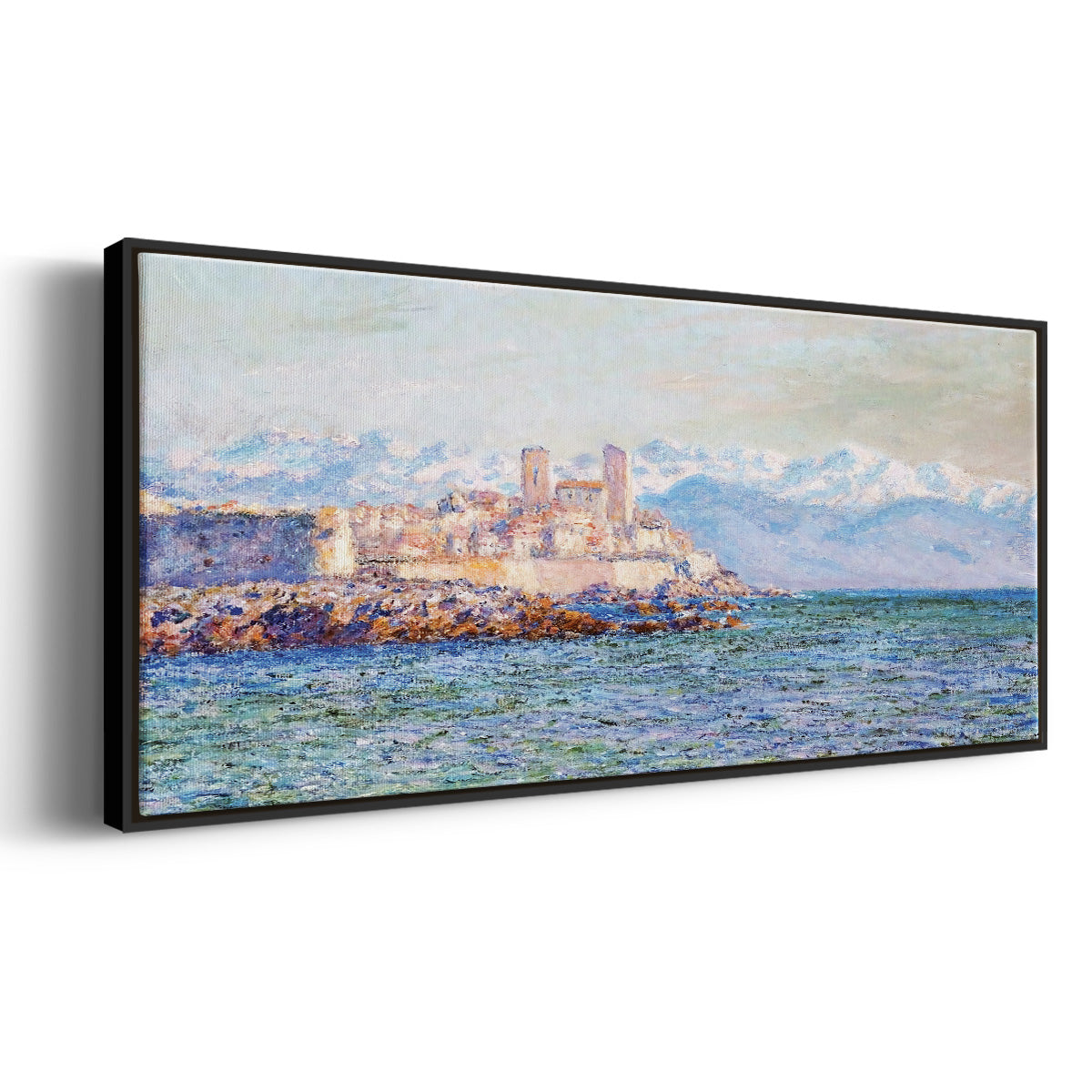 The Old Fort at Antibes, 1888 - Floater Framed Canvas Print