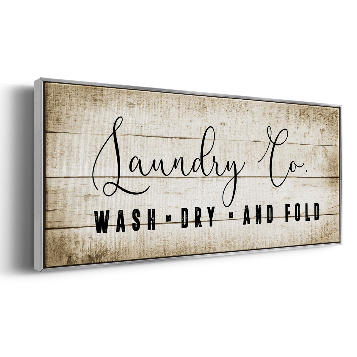 Laundry Co. - Floater Framed Canvas Print