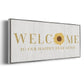 Welcome Happily Ever After - Floater Framed Canvas Print