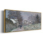 Snow at Argenteuil, 1874 - Floater Framed Canvas Print