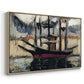 Two Boats Side by Side, Port of Marseilles, c. 1916 - Floater Framed Canvas Print