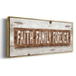 Faith Family Forever - Floater Framed Canvas Print