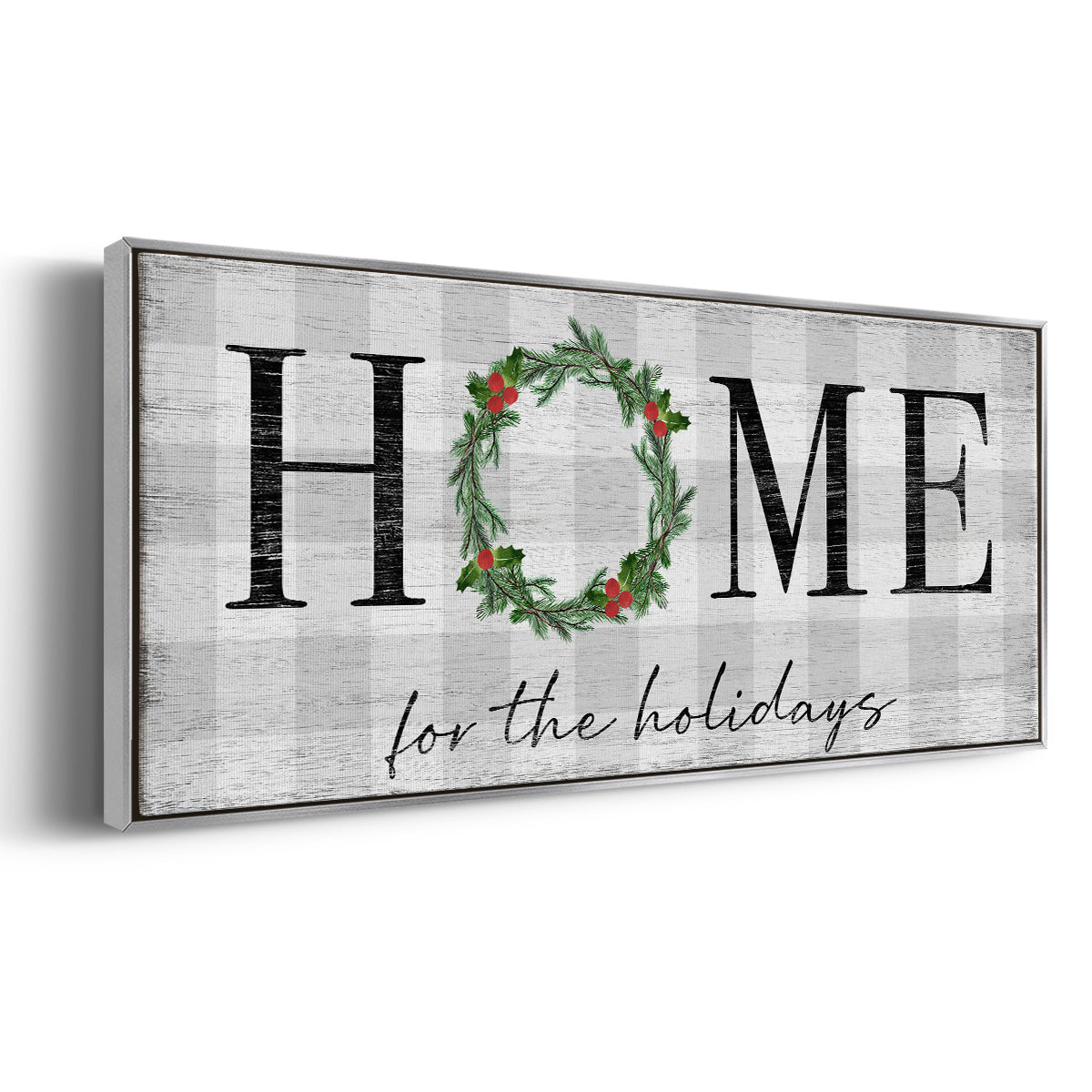 Home for the Holidays - Floater Framed Canvas Print