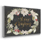 Gilded Christmas Collection A - Framed Gallery Wrapped Canvas in Floating Frame