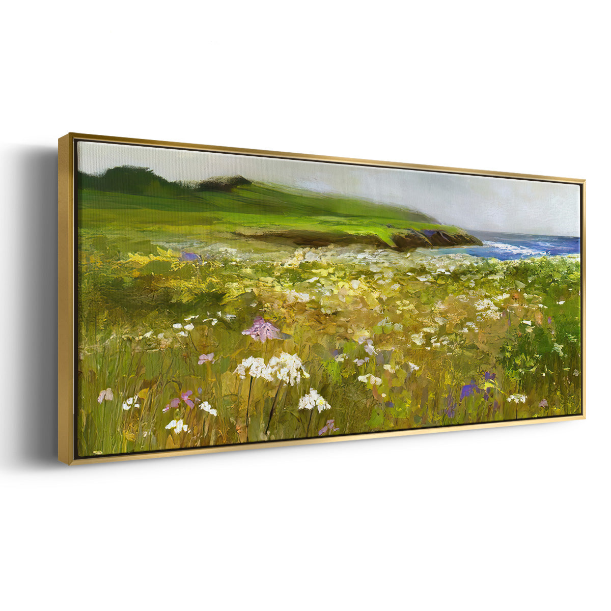 Montara Bluffs - Floater Framed Canvas Print