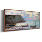 Sunset at Étretat, 1885 - Floater Framed Canvas Print