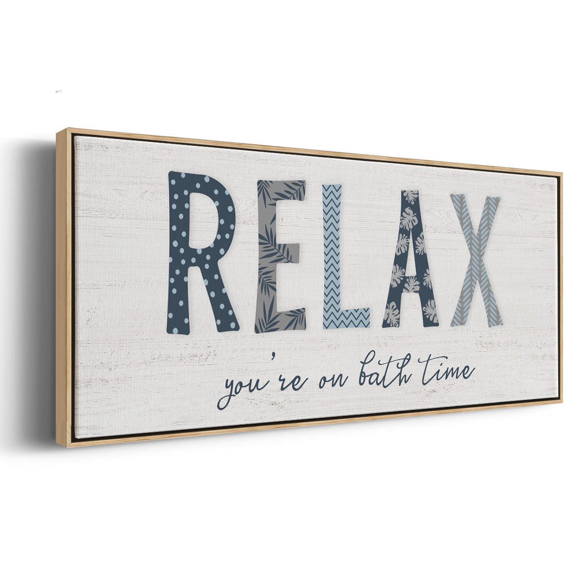 Relax - Floater Framed Canvas Print