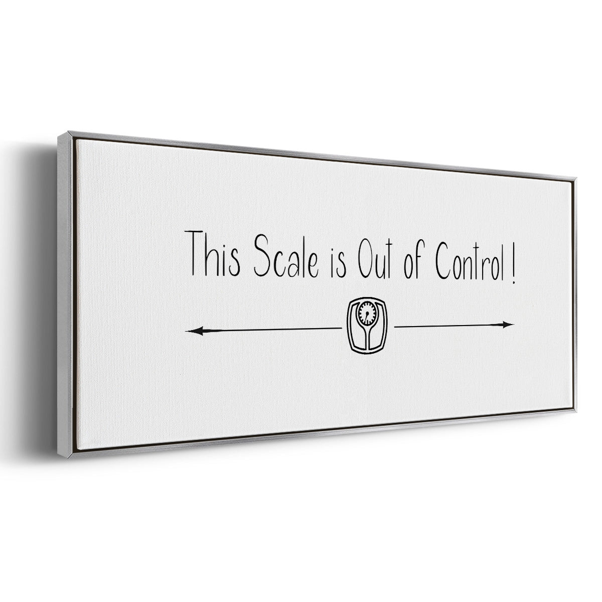This Scale - Floater Framed Canvas Print