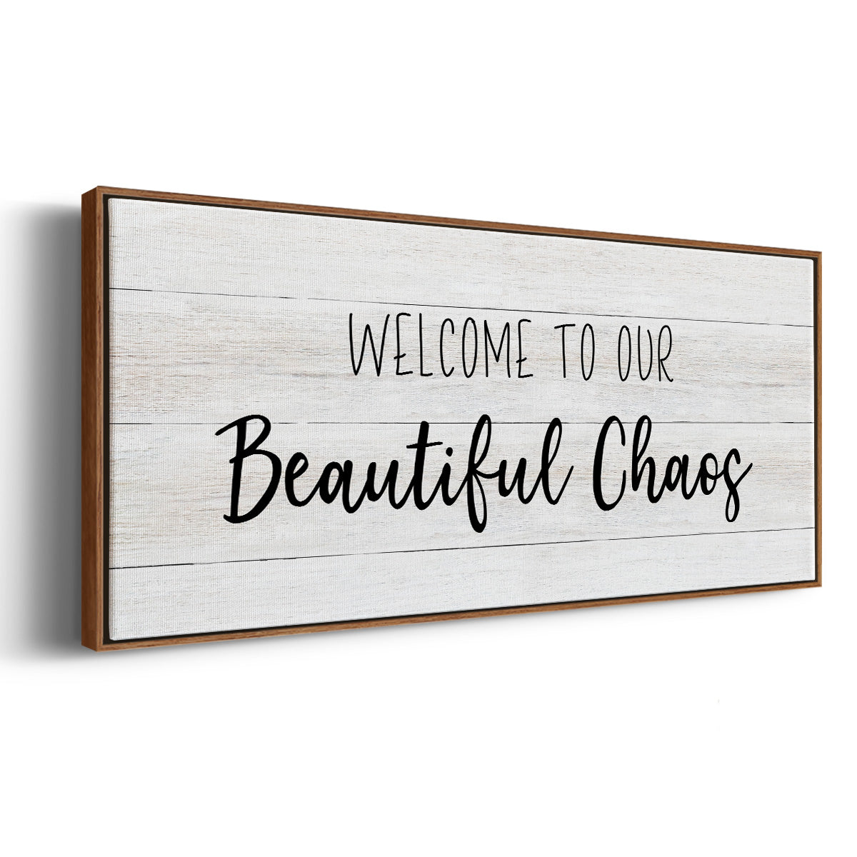 Beautiful Chaos - Floater Framed Canvas Print