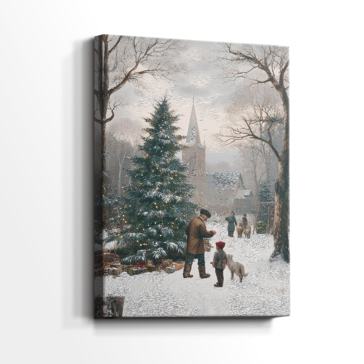 Candle of Pale Winter Promise - Canvas Art Print