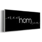 Nom Nom Nom - Floater Framed Canvas Print