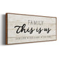 This is Us - Floater Framed Canvas Print