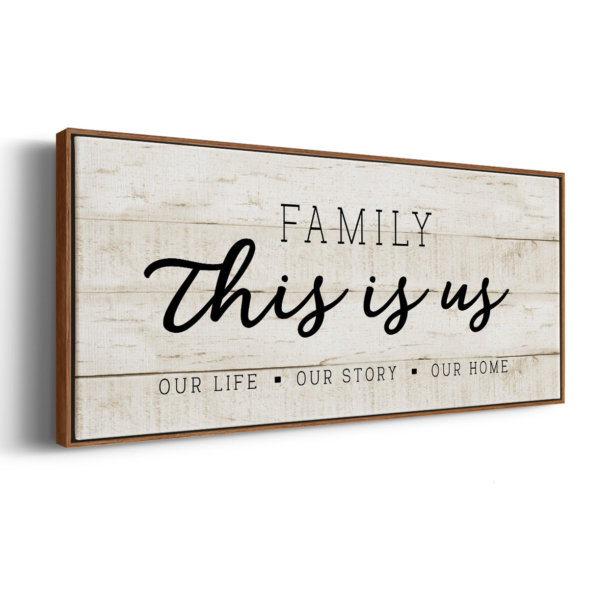 This is Us - Floater Framed Canvas Print
